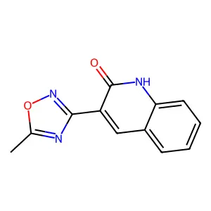 3-(5-Methyl-1,2,4-oxadiazol-3-YL)quinolin-2-OL structure