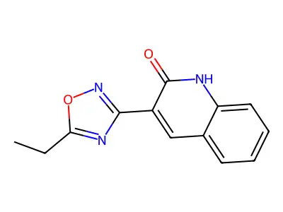 3-(5-ethyl-1,2,4-oxadiazol-3-yl)quinolin-2(1H)-one structure