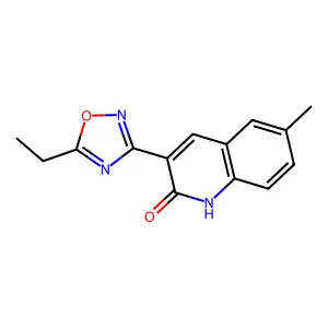 3-(5-Ethyl-1,2,4-oxadiazol-3-YL)-6-methylquinolin-2-OL structure