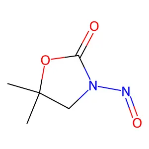 5,5-Dimethyl-3-nitrosooxazolidin-2-one structure