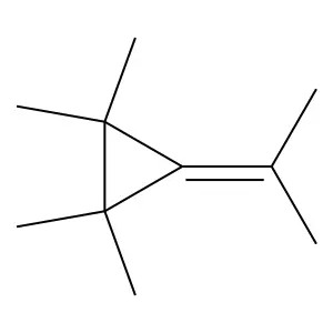 Propane, 2-(tetramethylcyclopropylidene)- structure