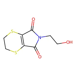 p-Dithiin-2,3-dicarboximide, 5,6-dihydro-N-(2-hydroxyethyl)- structure