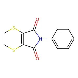 5,6-二氢-N-苯基-1,4-二噻英-2,3-二甲酰亚胺 structure