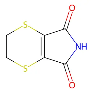 5,6-二氢-1,4-二噻英-2,3-二甲酸亚胺 structure