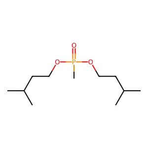Phosphonic acid, methyl-, bis(3-methylbutyl) ester structure