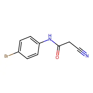 N-(4-bromophenyl)-2-cyanoacetamide structure