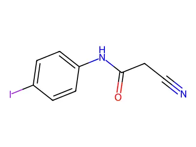 2-cyano-N-(4-iodophenyl)acetamide structure