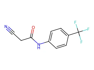 2-Cyano-N-[4-(trifluoromethyl)phenyl]acetamide structure