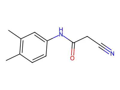 2-cyano-N-(3,4-dimethylphenyl)acetamide structure