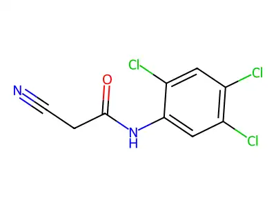 2-cyano-N-(2,4,5-trichlorophenyl)acetamide structure