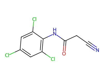 2-cyano-N-(2,4,6-trichlorophenyl)acetamide structure