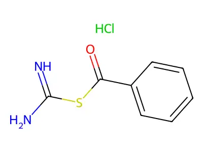 Phenylcarbonyl carbamimidothioate structure
