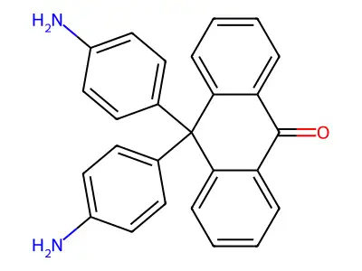 10,10-bis(4-aminophenyl)anthracen-9(10H)-one structure