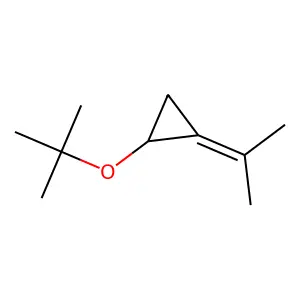Ether, tert-butyl isopropylidenecyclopropyl structure