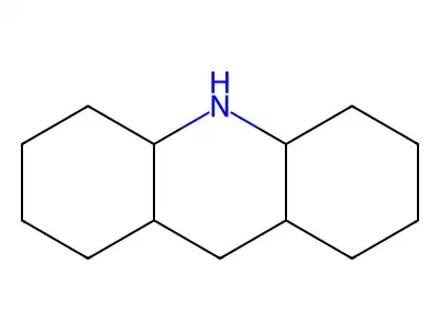 Tetradecahydroacridine structure
