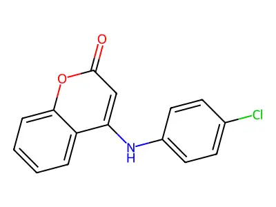4-(4-Chloroanilino)-2H-1-benzopyran-2-one structure