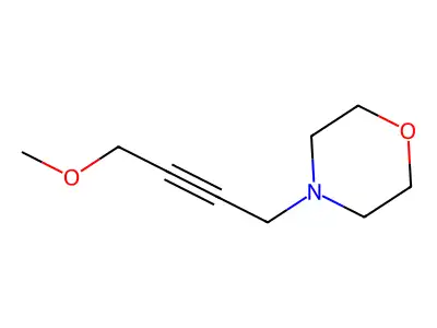 Morpholine, 4-(4-methoxy-2-butynyl)- structure