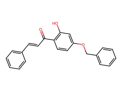 2-Propen-1-one, 1-[2-hydroxy-4-(phenylmethoxy)phenyl]-3-phenyl- structure