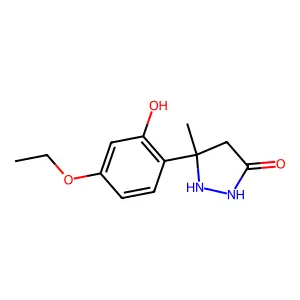 5-(4-Ethoxy-2-hydroxyphenyl)-5-methylpyrazolidin-3-one structure
