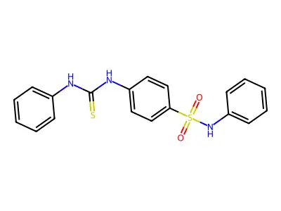 1-Phenyl-3-[4-(phenylsulfamoyl)phenyl]thiourea structure