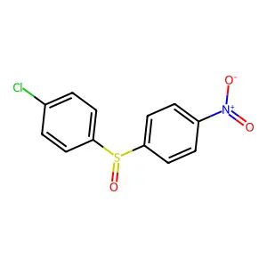 4-Nitro-4'-chlorodiphenylsulfoxide structure