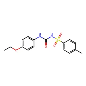 N-[[(4-Ethoxyphenyl)amino]carbonyl]-4-methylbenzenesulfonamide structure