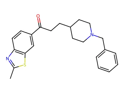 1-(2-Methyl-6-benzothiazolyl)-3-(1-(phenylmethyl)-4-piperidinyl)-1-propanone structure
