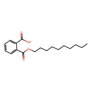 1,2-Benzenedicarboxylic acid, 1-decyl ester structure