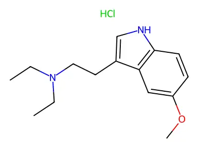 5-Methoxy-N,N-diethyltryptamine structure