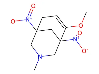6-Methoxy-3-methyl-1,5-dinitro-3-azabicyclo[3.3.1]non-6-ene structure