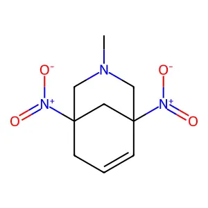 3-Methyl-1,5-dinitro-3-azabicyclo[3.3.1]non-6-ene structure