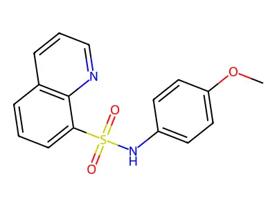 N-(4-methoxyphenyl)quinoline-8-sulfonamide structure