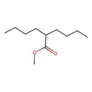 Hexanoic acid, 2-butyl-, methyl ester structure