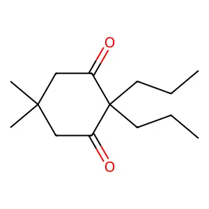 5,5-Dimethyl-2,2-dipropyl-1,3-cyclohexanedione structure