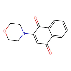 2-Morpholin-4-ylnaphthalene-1,4-dione structure