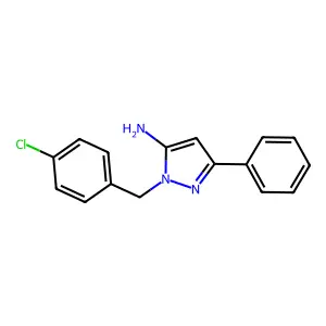 2-(4-Chloro-benzyl)-5-phenyl-2H-pyrazol-3-ylamine structure