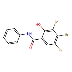 3,4,5-Tribromosalicylanilide structure