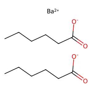 Hexanoic acid, barium salt structure