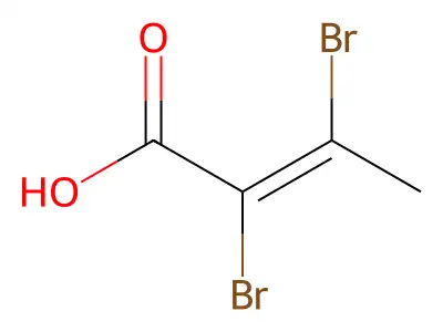 2-Butenoic acid, 2,3-dibromo- structure