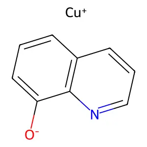 Oxine-copper structure