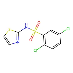 2,5-dichloro-N-(1,3-thiazol-2-yl)benzenesulfonamide structure
