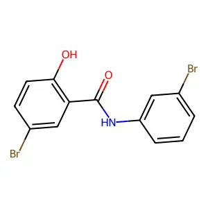 5-bromo-N-(3-bromophenyl)-2-hydroxybenzamide structure
