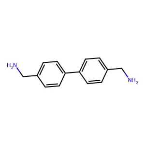[1,1'-Biphenyl]-4,4'-diyldimethanamine structure