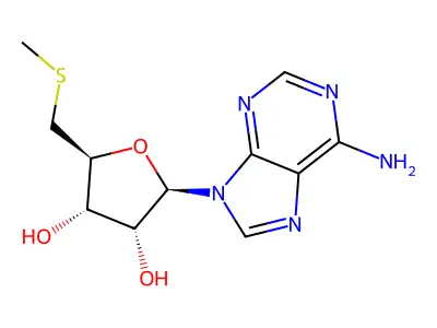 9-(5-S-甲基-5-硫戊呋喃糖基)-9H-嘌呤-6-胺 structure