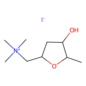 2,5-Anhydro-1,3,6-trideoxy-1-(trimethylazaniumyl)hexitol iodide structure