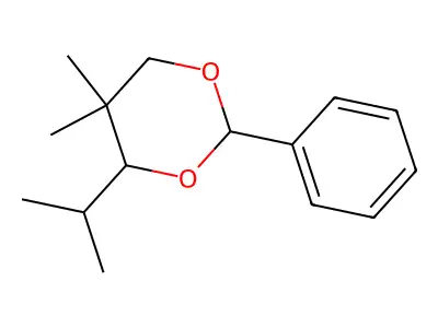 1,3-Dioxane, 5,5-dimethyl-4-(1-methylethyl)-2-phenyl- structure