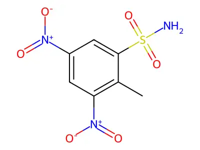 2-Methyl-3,5-dinitrobenzenesulfonamide structure