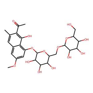 Torachrysone 8-O-|A-D-glucoside structure