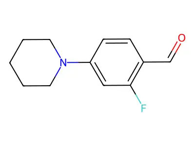 2-Fluoro-4-piperidin-1-yl-benzaldehyde structure
