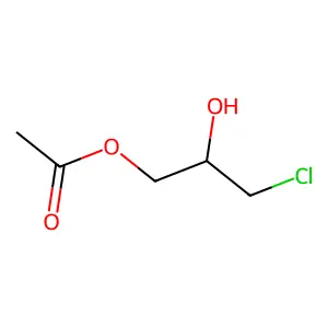 3-Chloro-2-hydroxypropyl acetate structure